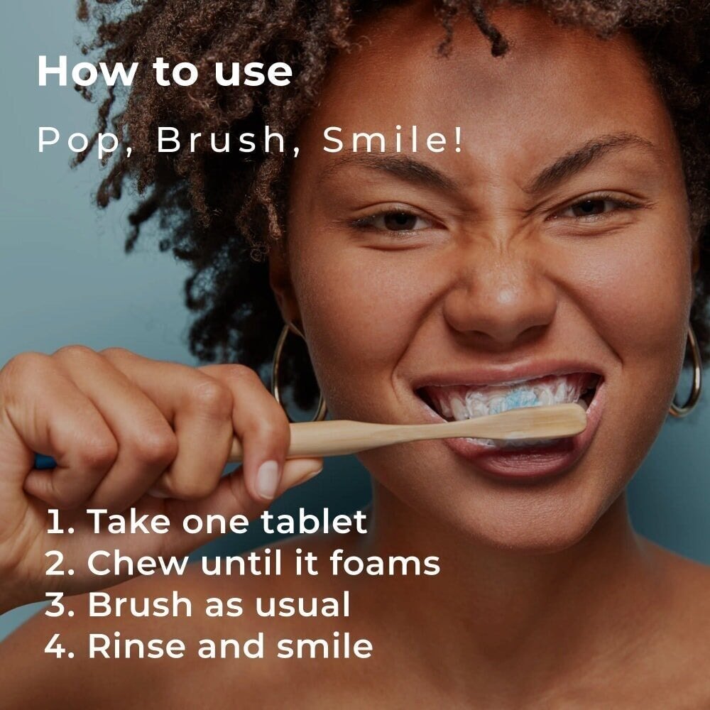 Toothpaste Tablets - Fresh Mint, 128 Tablets - Bristlo Care